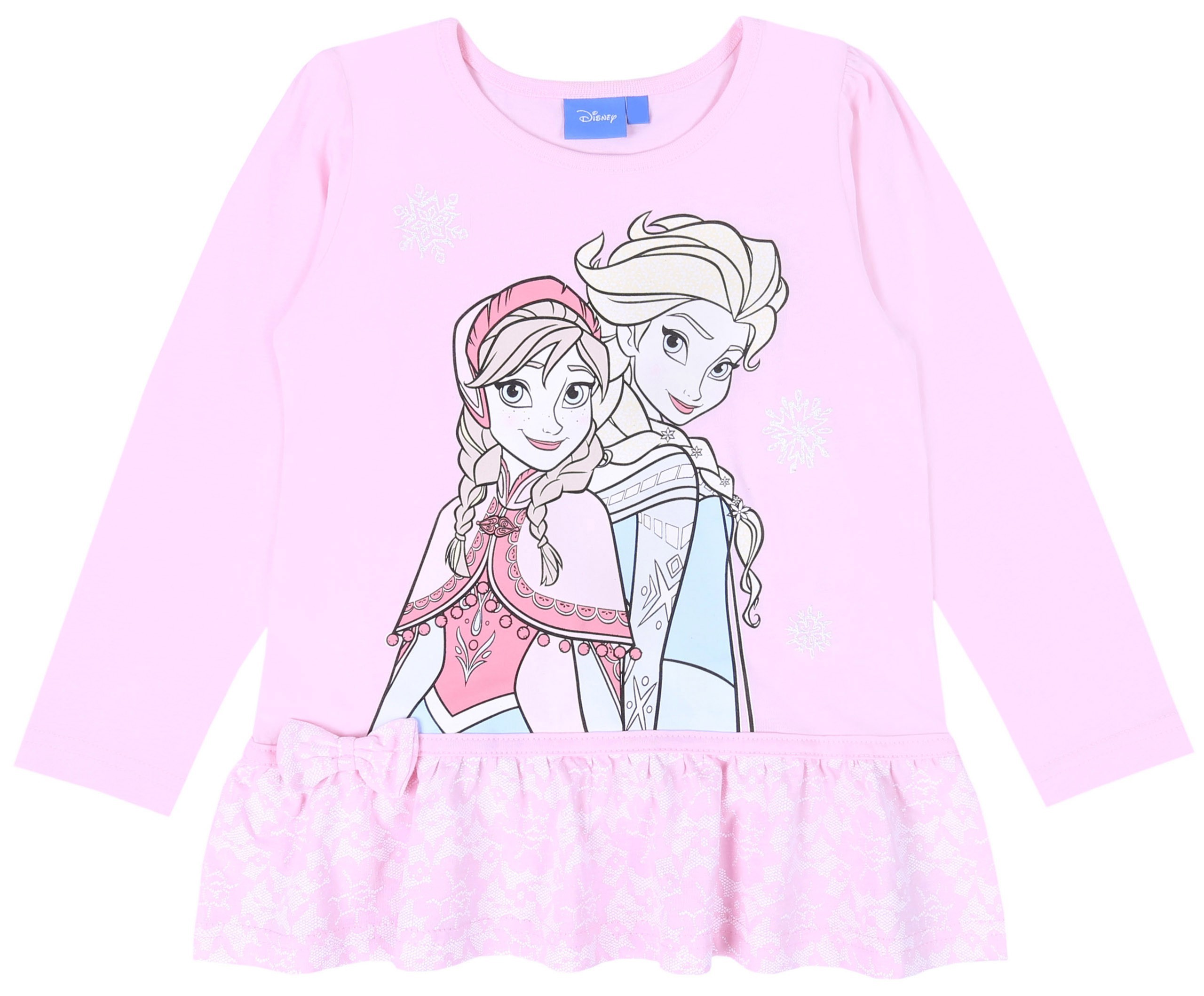 Różowa bluzka z falbanką...