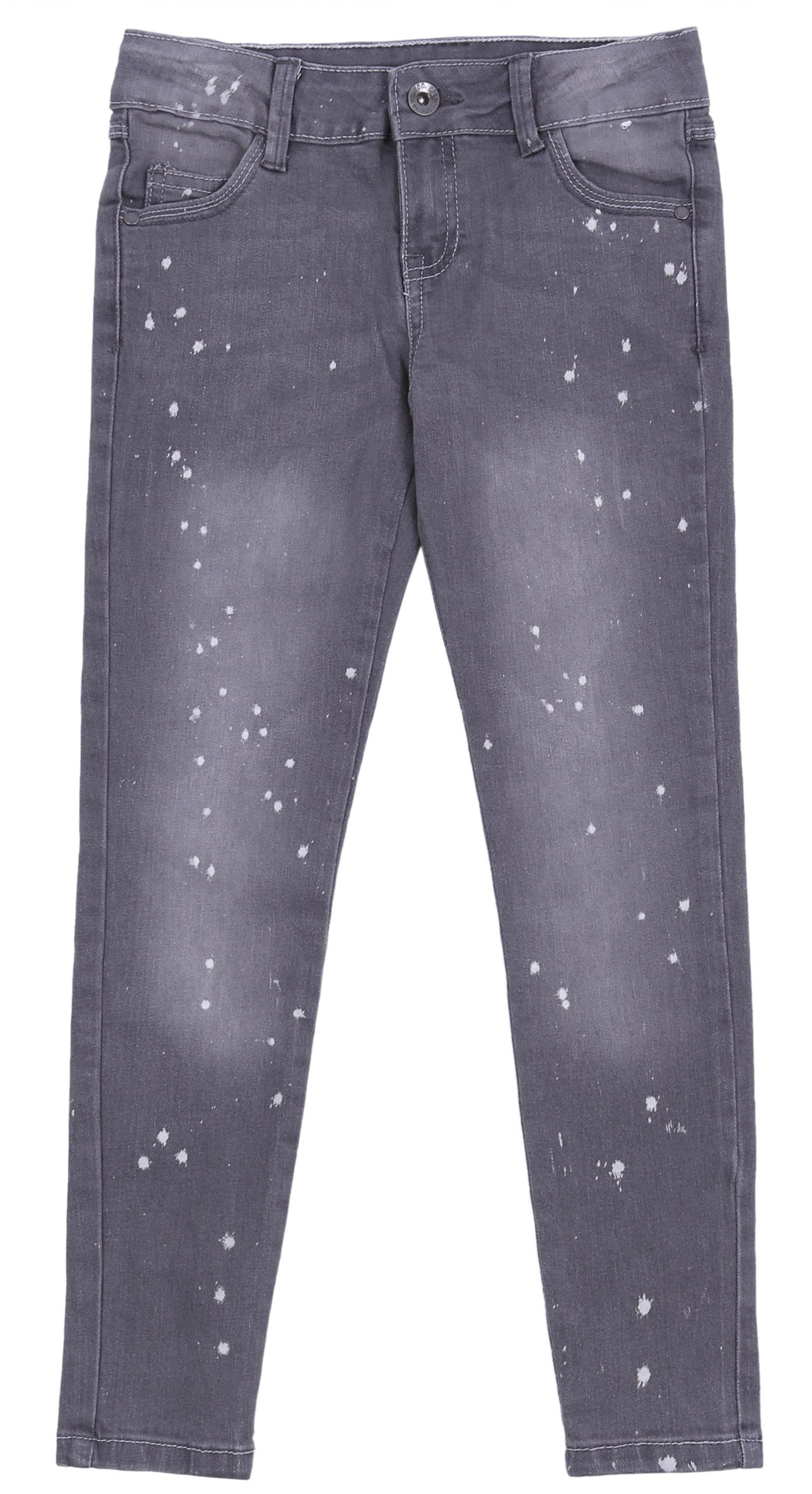 Szare spodnie w plamki...