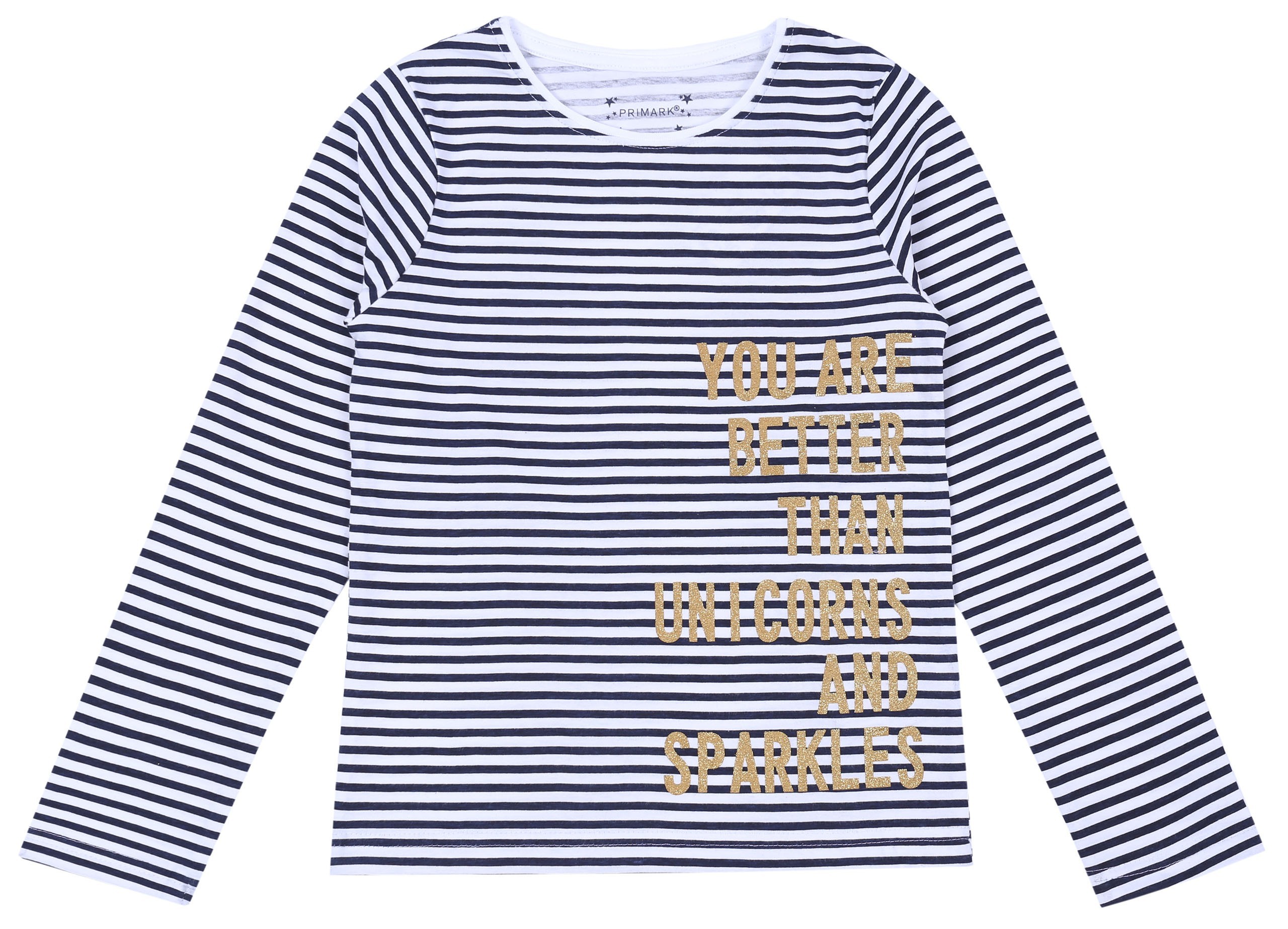 Biało-granatowa bluzka w paski