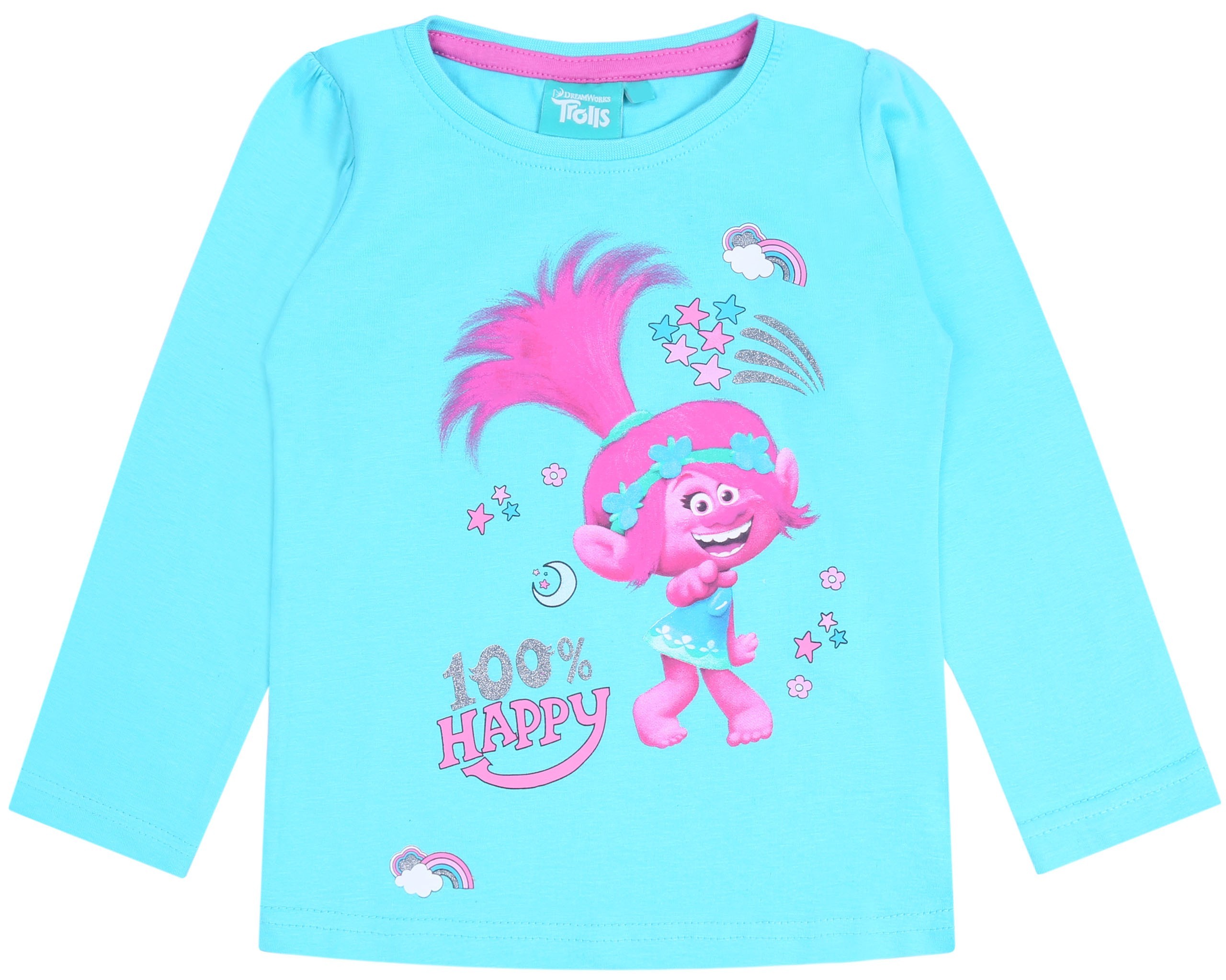 Turkusowa bluzka dziewczęca...