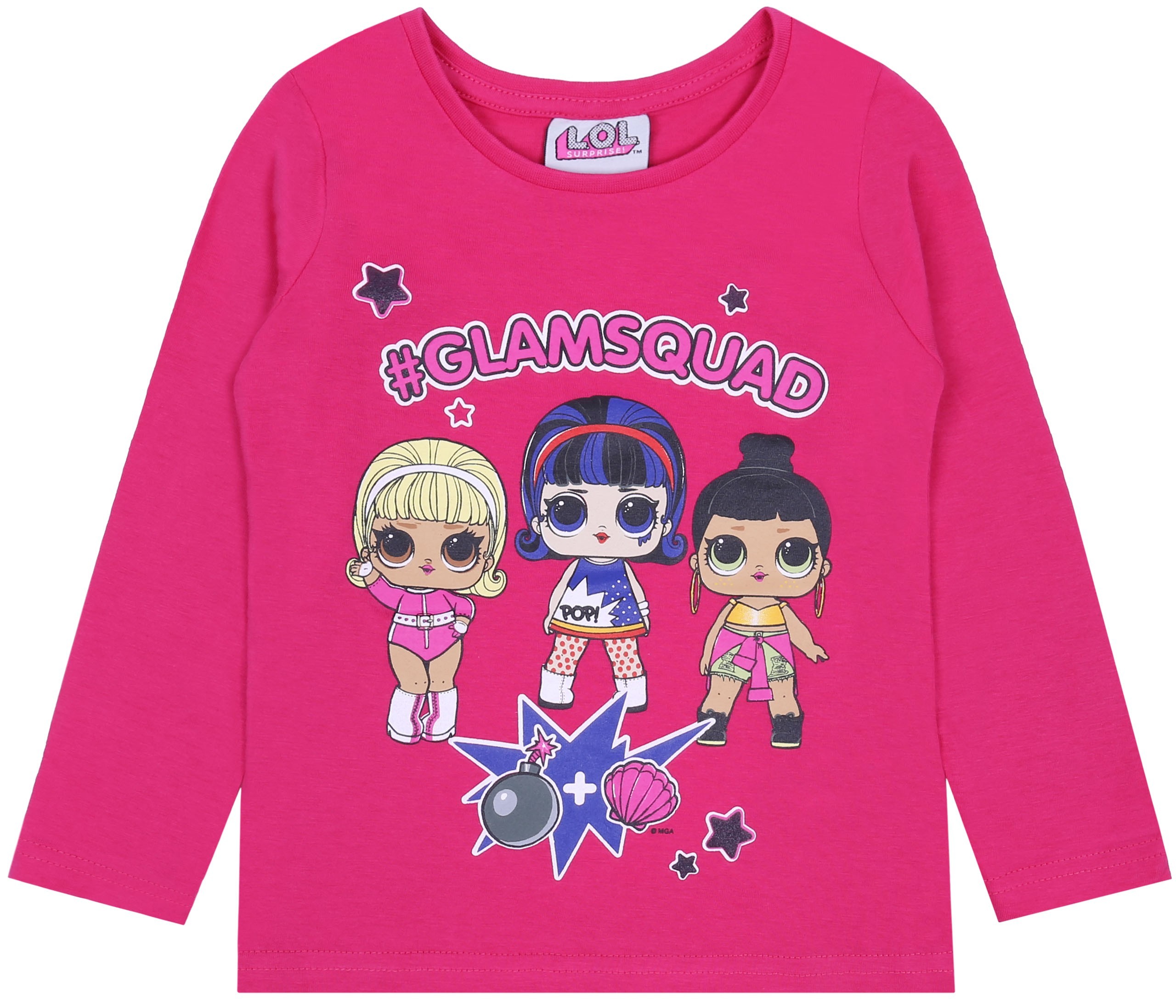 Różowa bluzka z długim...