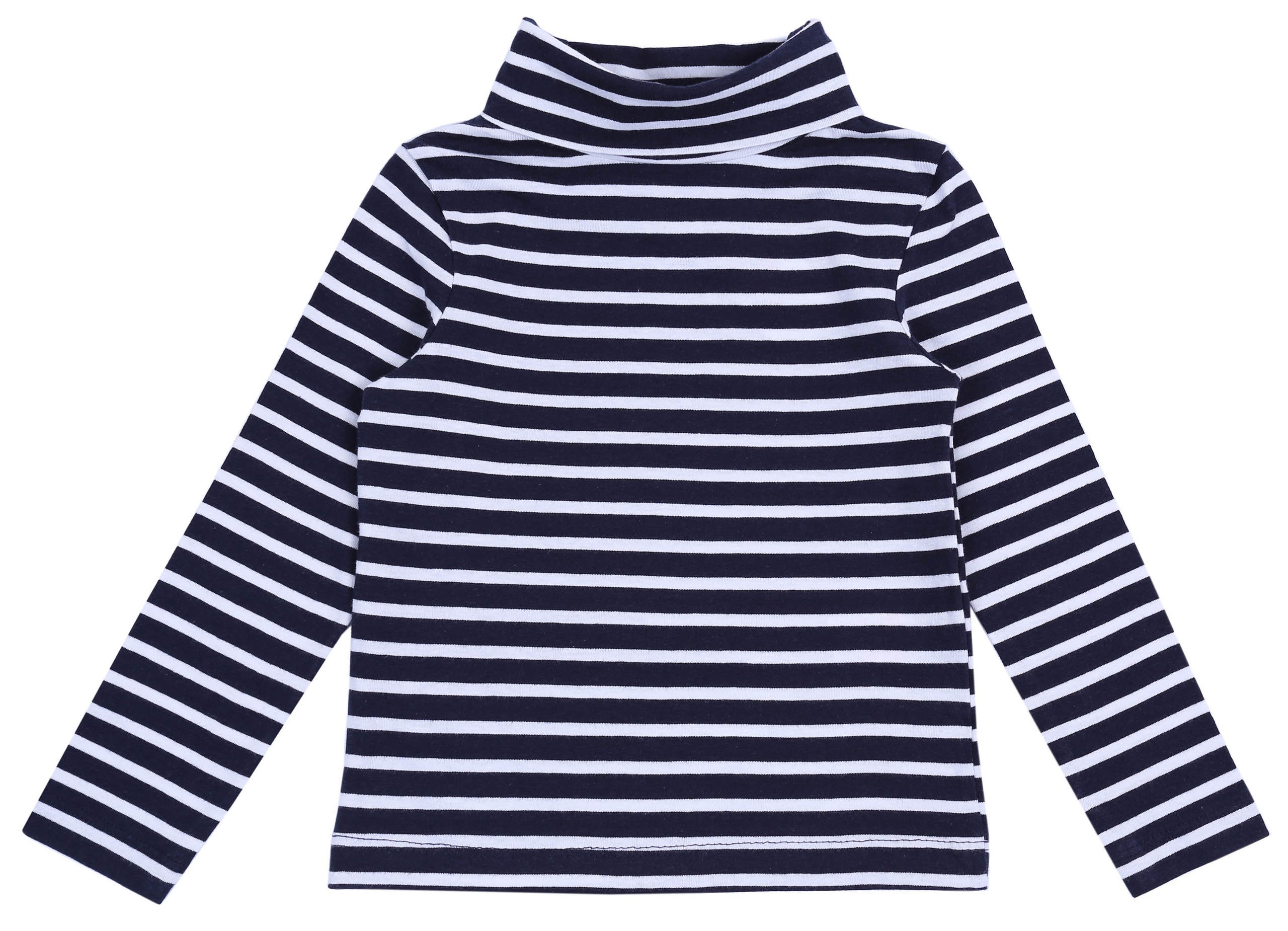 Granatowo-biały golf w paski