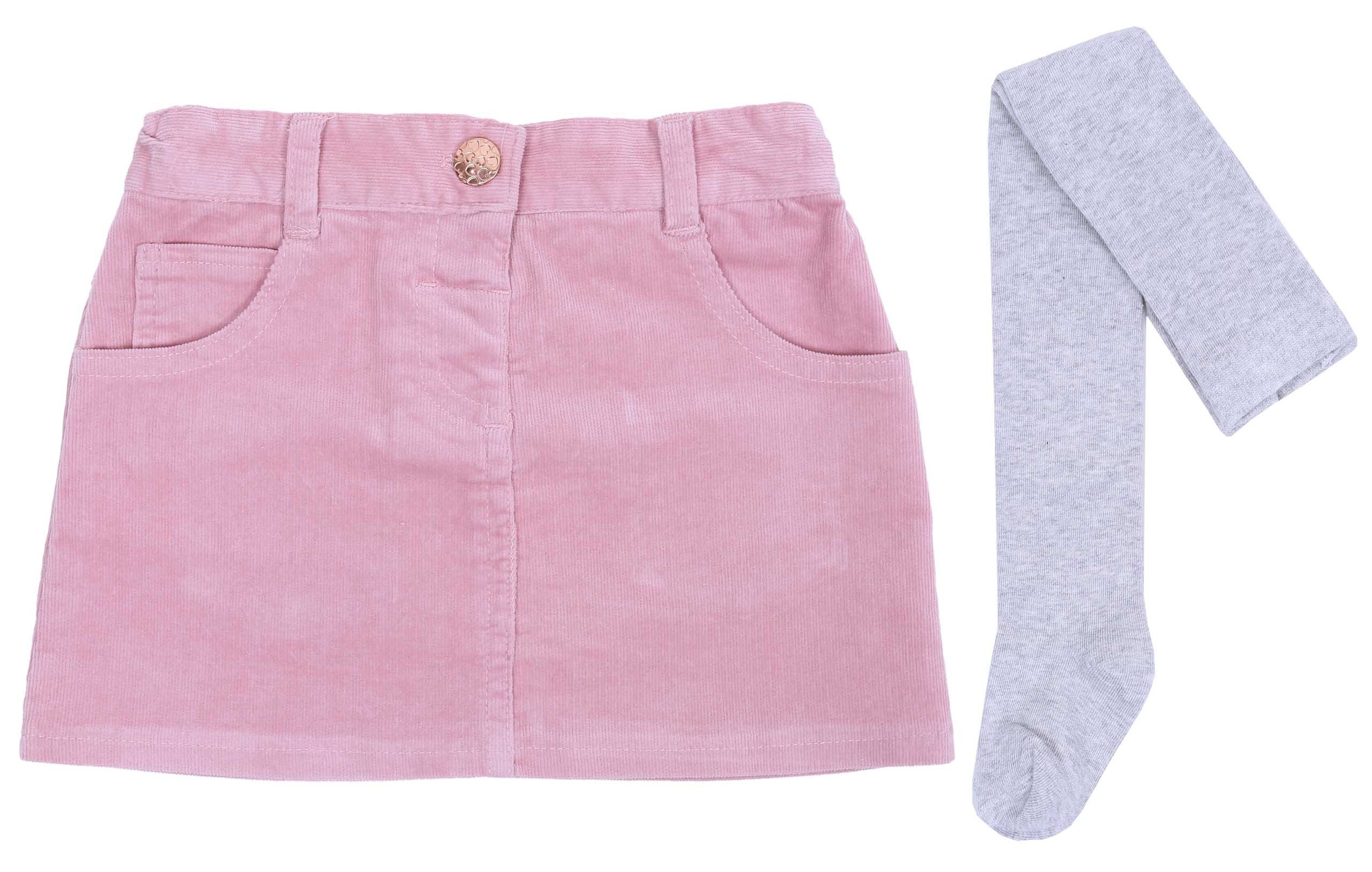 Różowa spódniczka + rajstopki