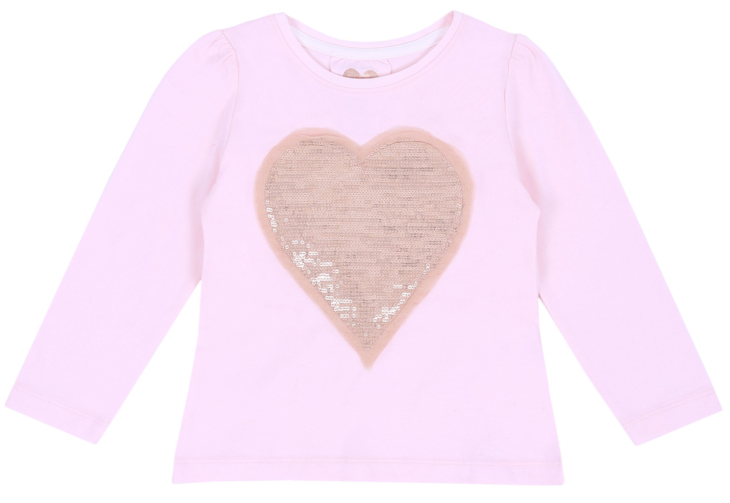 Bluzka z cekinowym sercem