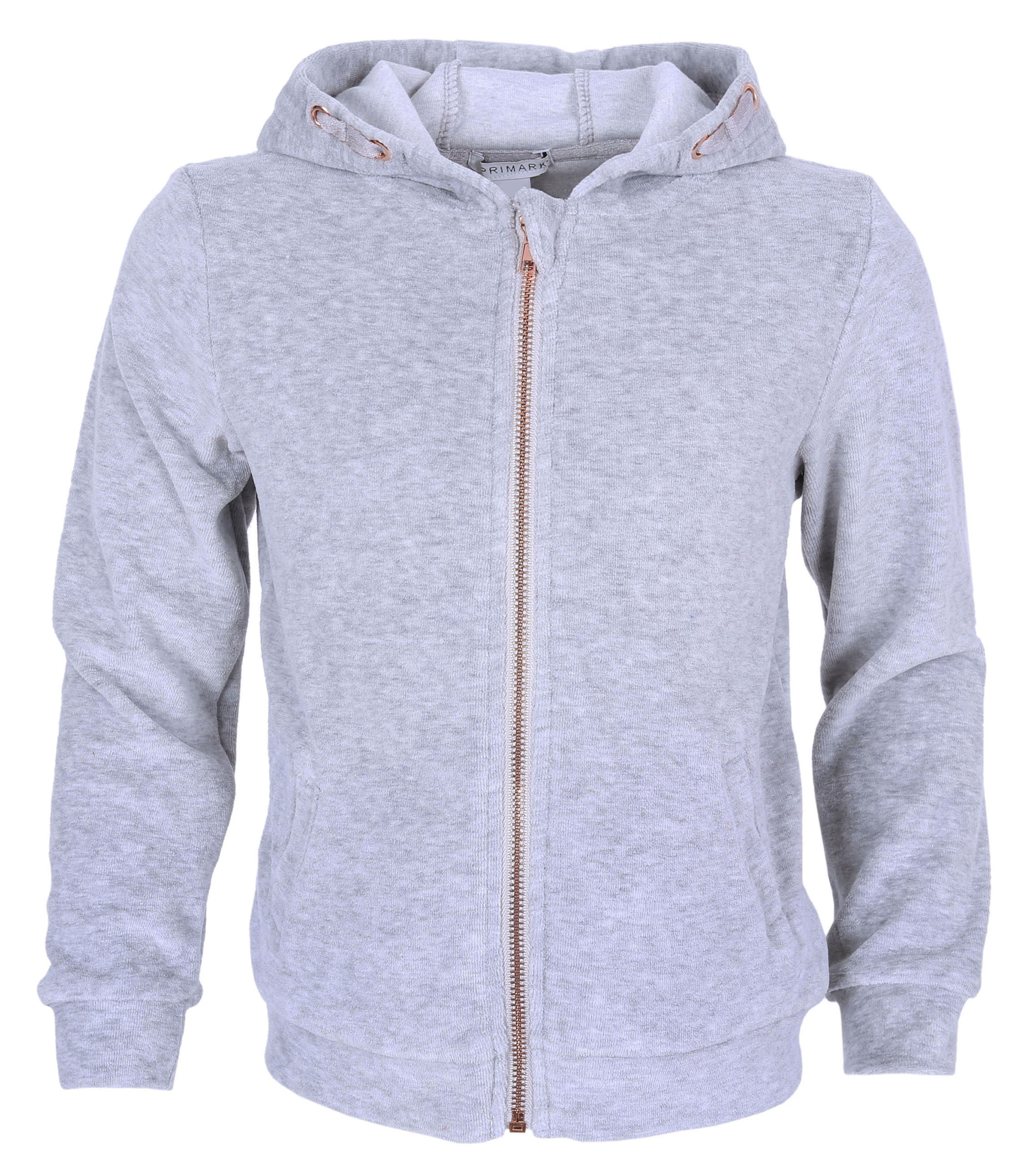 Szara bluza ze złotym zamkiem