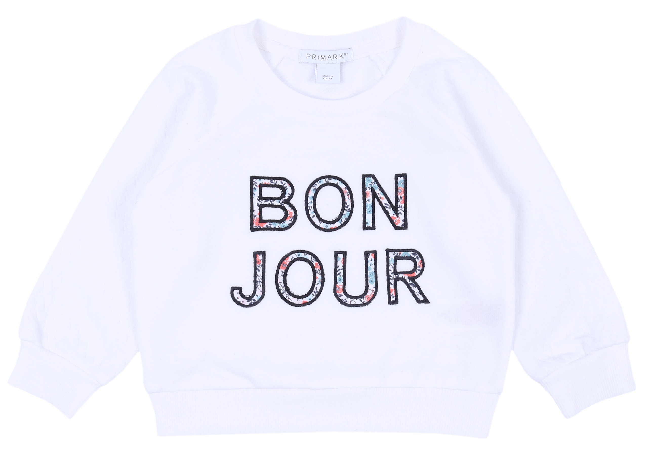 Biała, dziewczęca bluza...