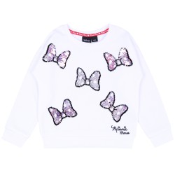 Biała bluza z kokardkami Myszka Minnie DISNEY