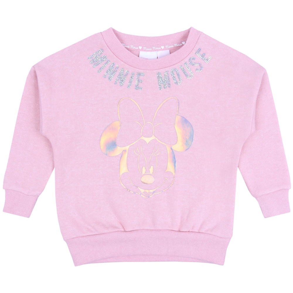 Różowa, dziewczęca bluza Minnie Mouse DISNEY