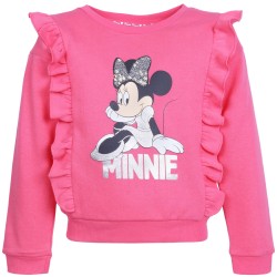 Różowa bluza z falbankami Myszka Minnie