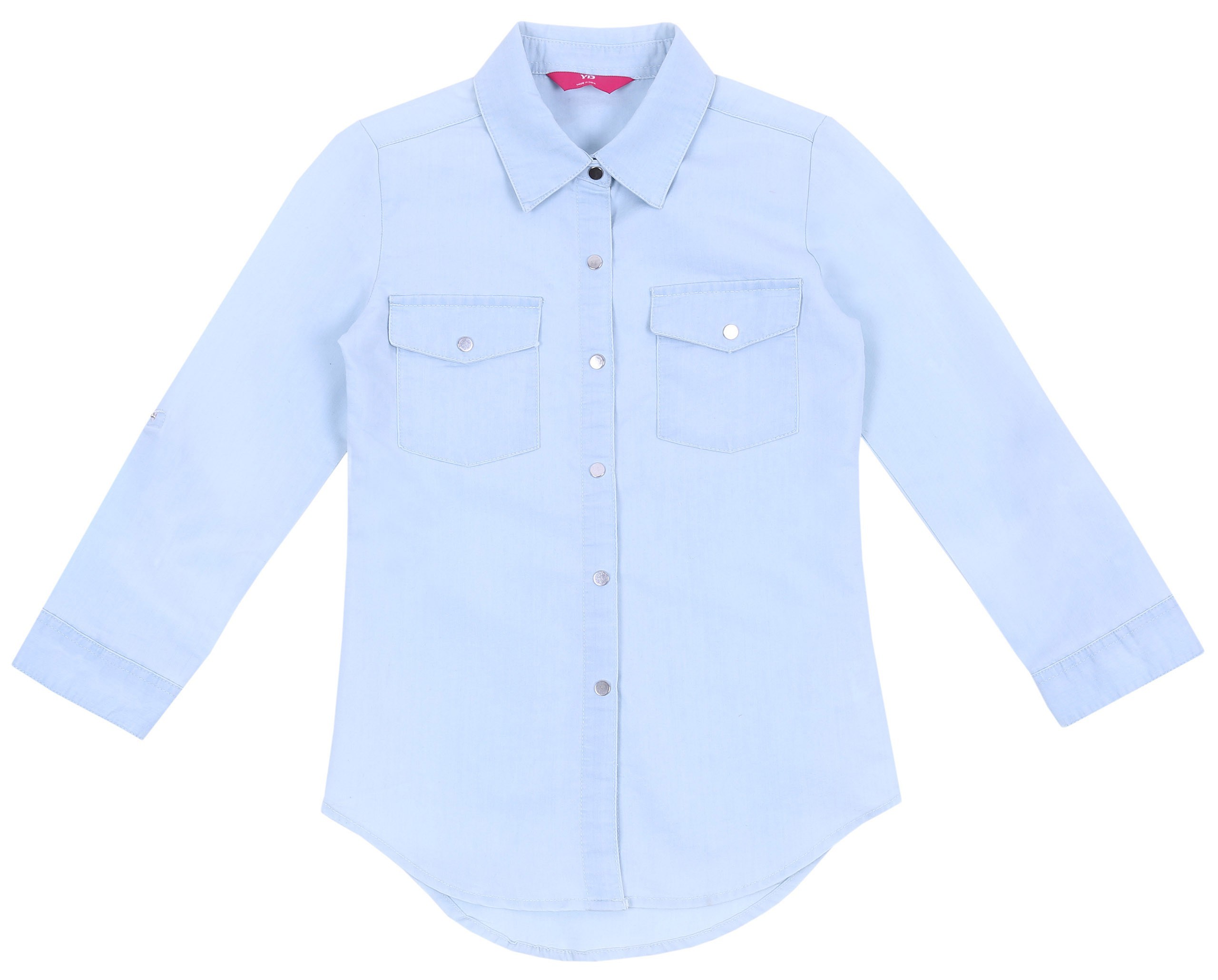 Błękitna jeansowa koszula