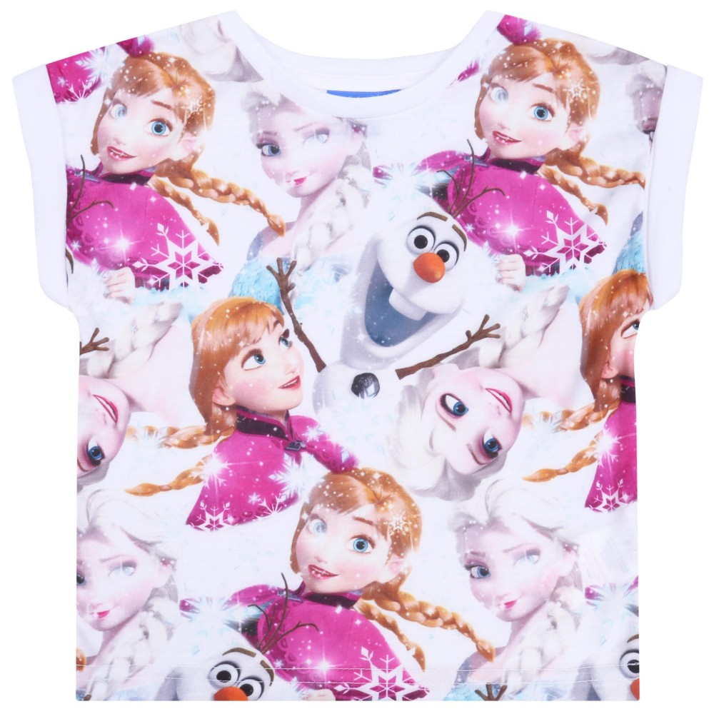 Kremowa koszulka/t-shirt Kraina Lodu DISNEY