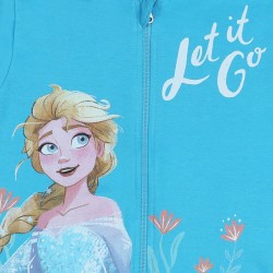 Kraina lodu Disney Frozen Niebieska, zapinana na zamek bluza, bluza dziewczęca z kapturem