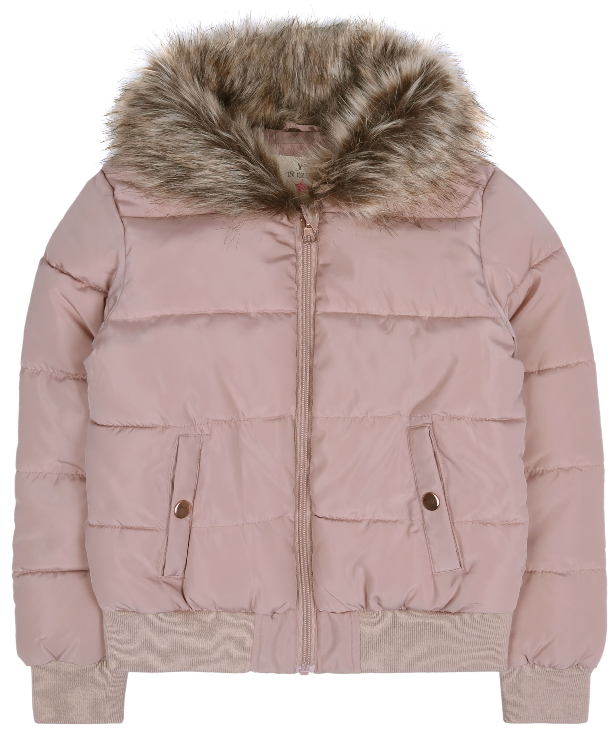 Łososiowa kurtka z ciepłym...