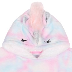 Jednorożec tie dye bluza/szlafrok z kapturem, dziecięca, snuddie