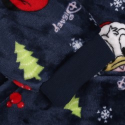 Myszka Mickey Disney Granatowa, dziecięca bluza/szlafrok/koc z kapturem, świąteczna, snuddie