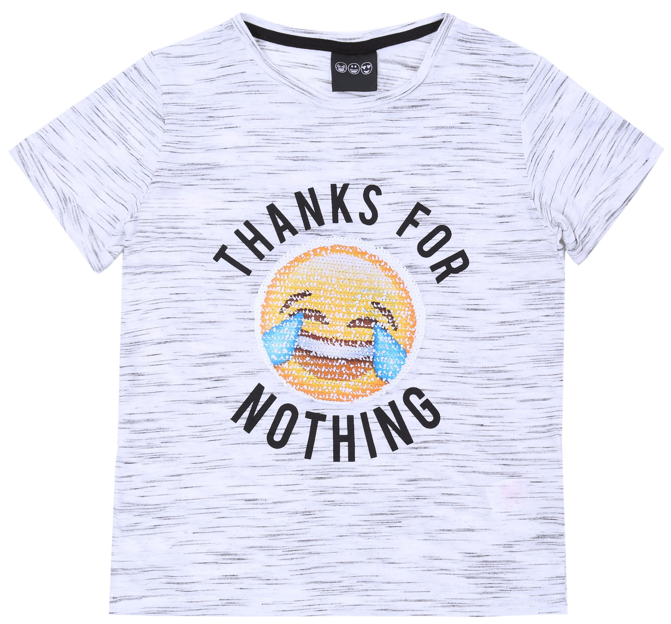 Szara bluzeczka cekinowy wzór