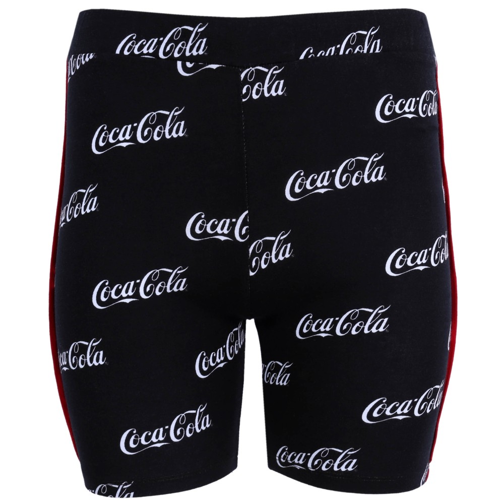 Czarne legginsy, getry przed kolano Coca-Cola