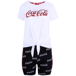 Czarne legginsy, getry przed kolano Coca-Cola