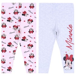 2x Morelowo-szare legginsy, getry Minnie DISNEY