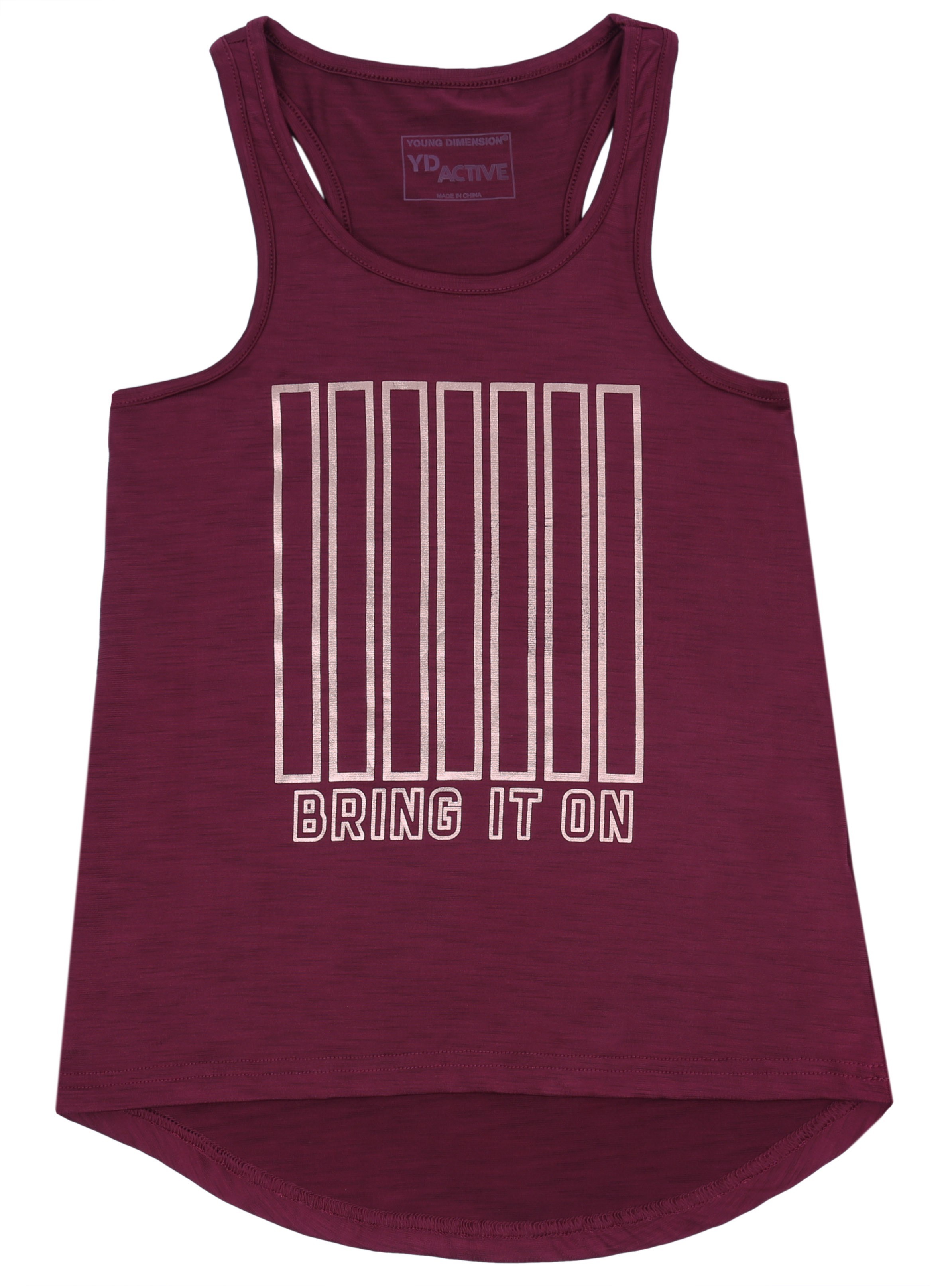 Bordowa, elastyczna bokserka