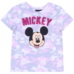 Szaro-różowy t-shirt Myszka Mickey DISNEY