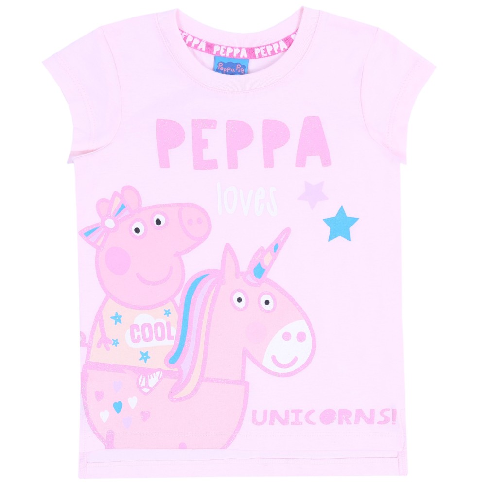 Różowa koszulka, t-shirt Świnka Peppa