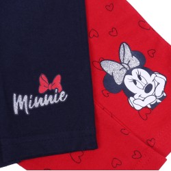 2x Czerwono-granatowe getry, legginsy Myszka Minnie