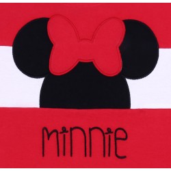 Czerwony, dziewczęcy t-shirt/koszulka z motywem Myszki Minnie DISNEY