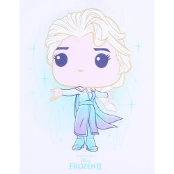 Biały t-shirt z nadrukiem + figurka Elsa DISNEY FROZEN