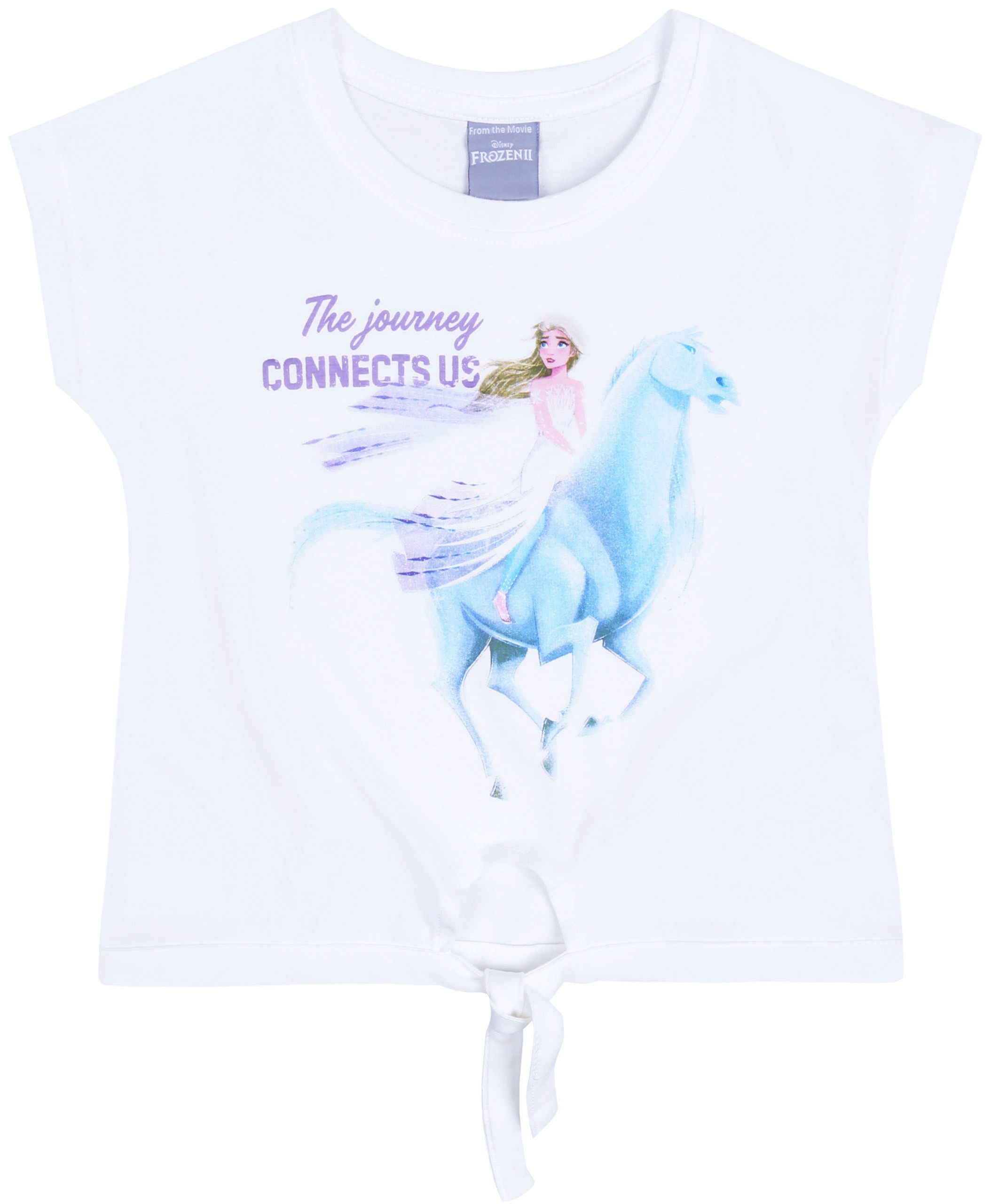 Biała koszulka z wiązaniem...