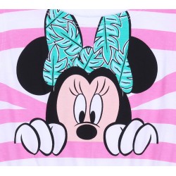 Różowo-biała sukienka w paski Myszka Minnie DISNEY