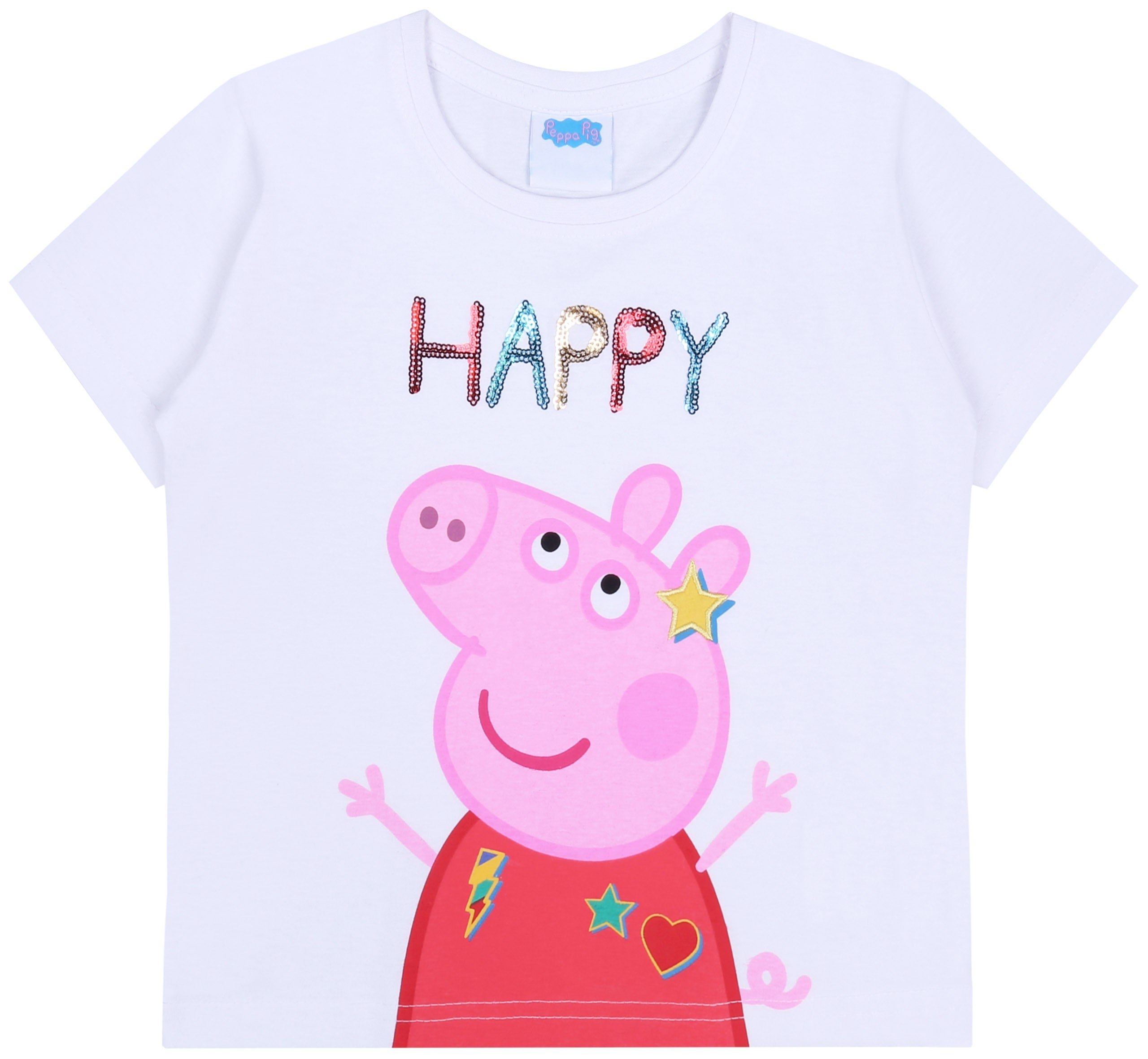 Biała koszulka z cekinami...