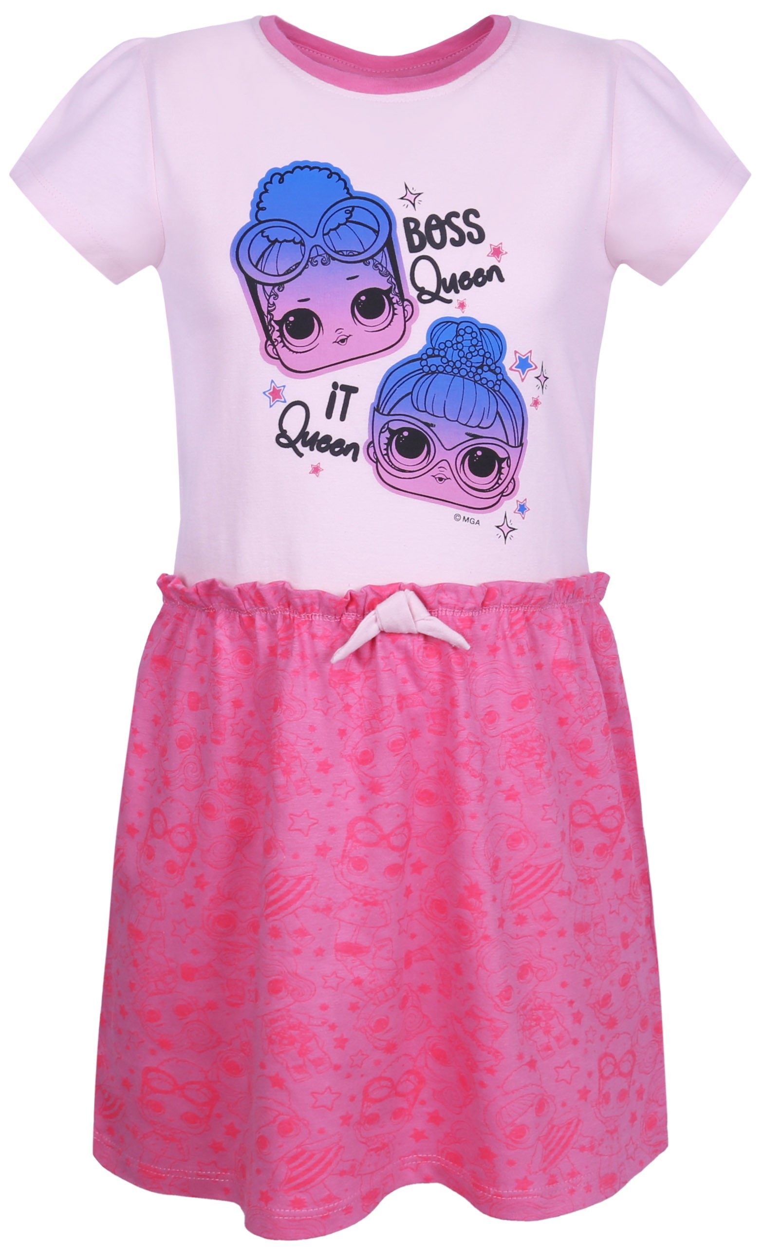 Różowa sukienka dziecięca z...