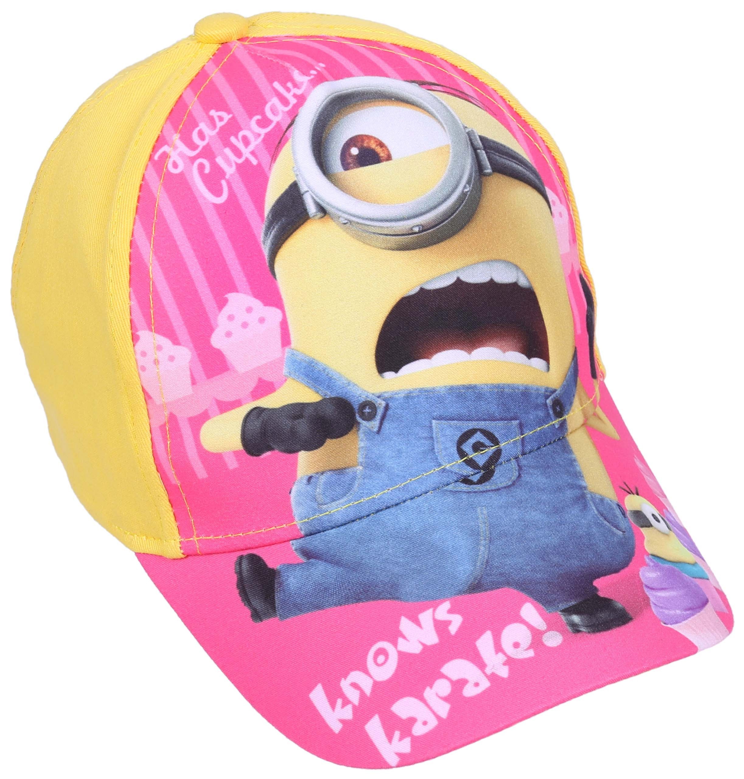 Żółta, dziewczęca czapka z...