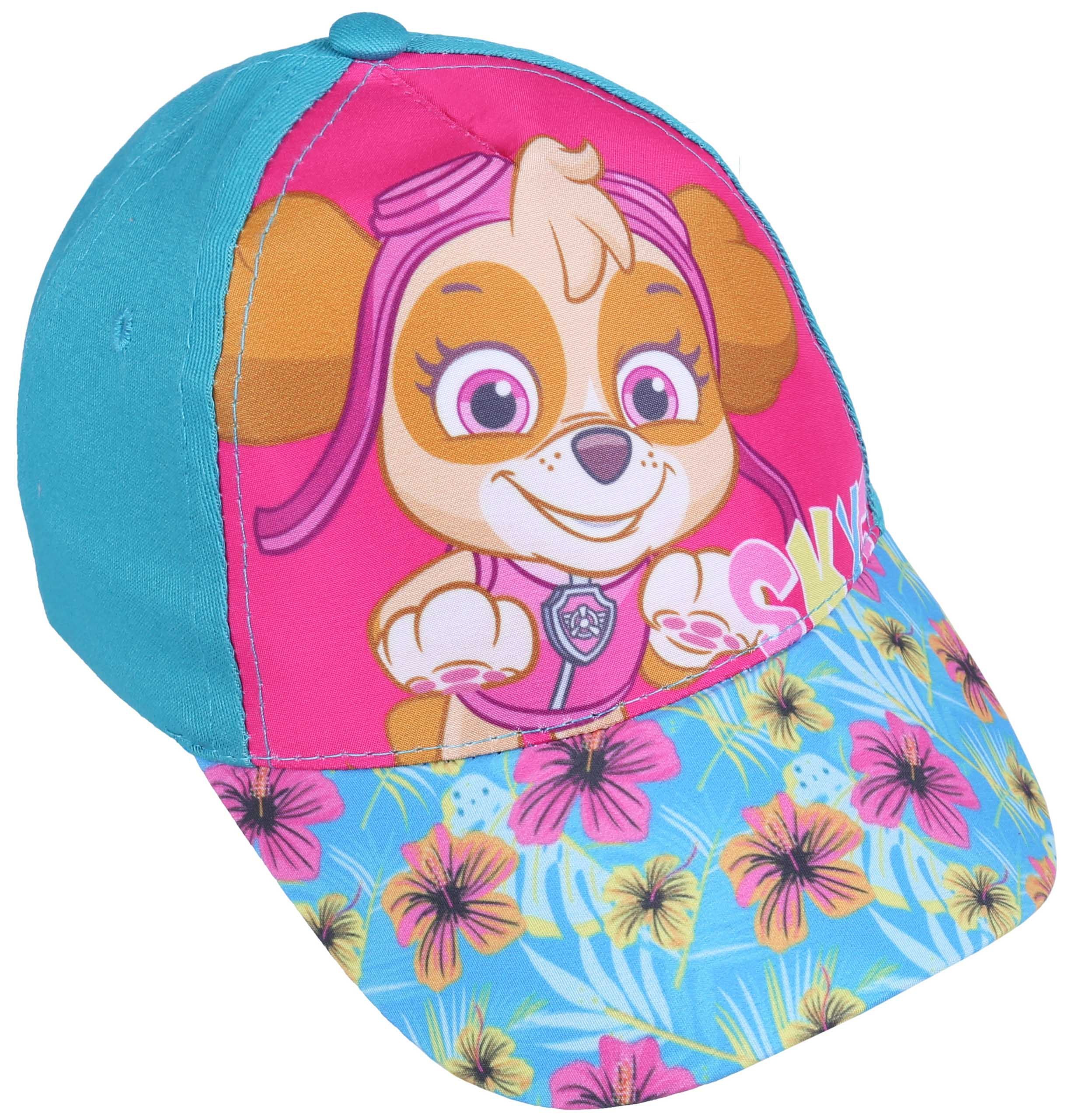 Turkusowo-różowa czapka z...