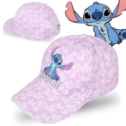 STITCH Disney Dziewczęca czapka z daszkiem, fioletowa czapka