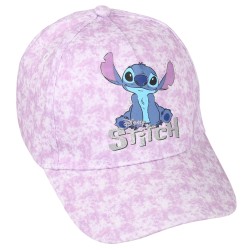 STITCH Disney Dziewczęca czapka z daszkiem, fioletowa czapka