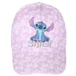 STITCH Disney Dziewczęca czapka z daszkiem, fioletowa czapka