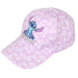 STITCH Disney Dziewczęca czapka z daszkiem, fioletowa czapka