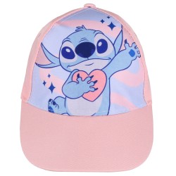 Stitch Disney Różowa czapka z daszkiem, dziewczęca czapka