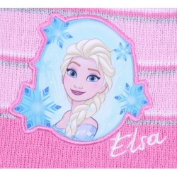 Różowa, ciepła czapka Elsa Kraina Lodu DISNEY