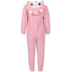 Lama Polarowa piżama jednoczęściowa, dziecięce onesie z kapturem