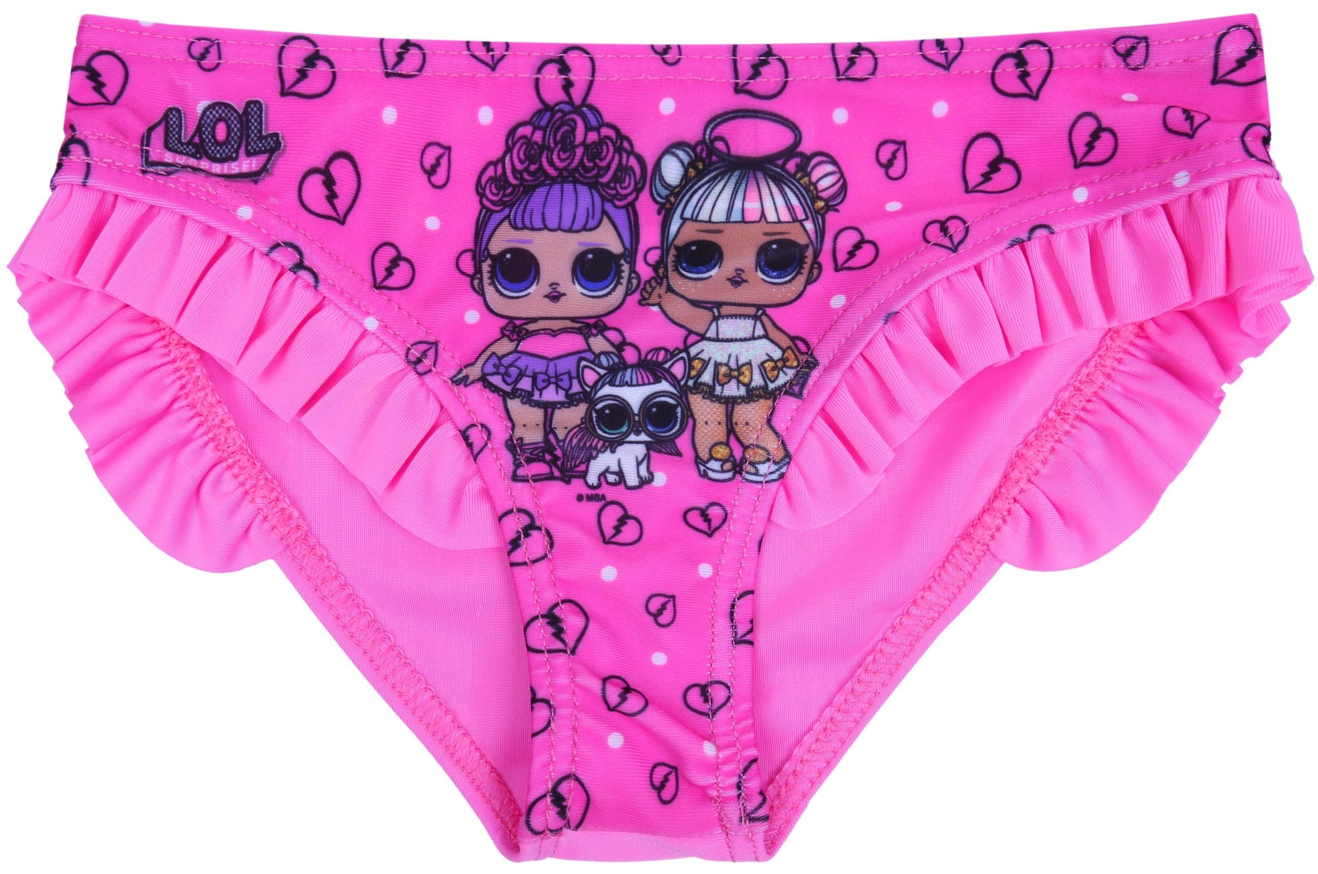 Różowe dziewczęce majtki...