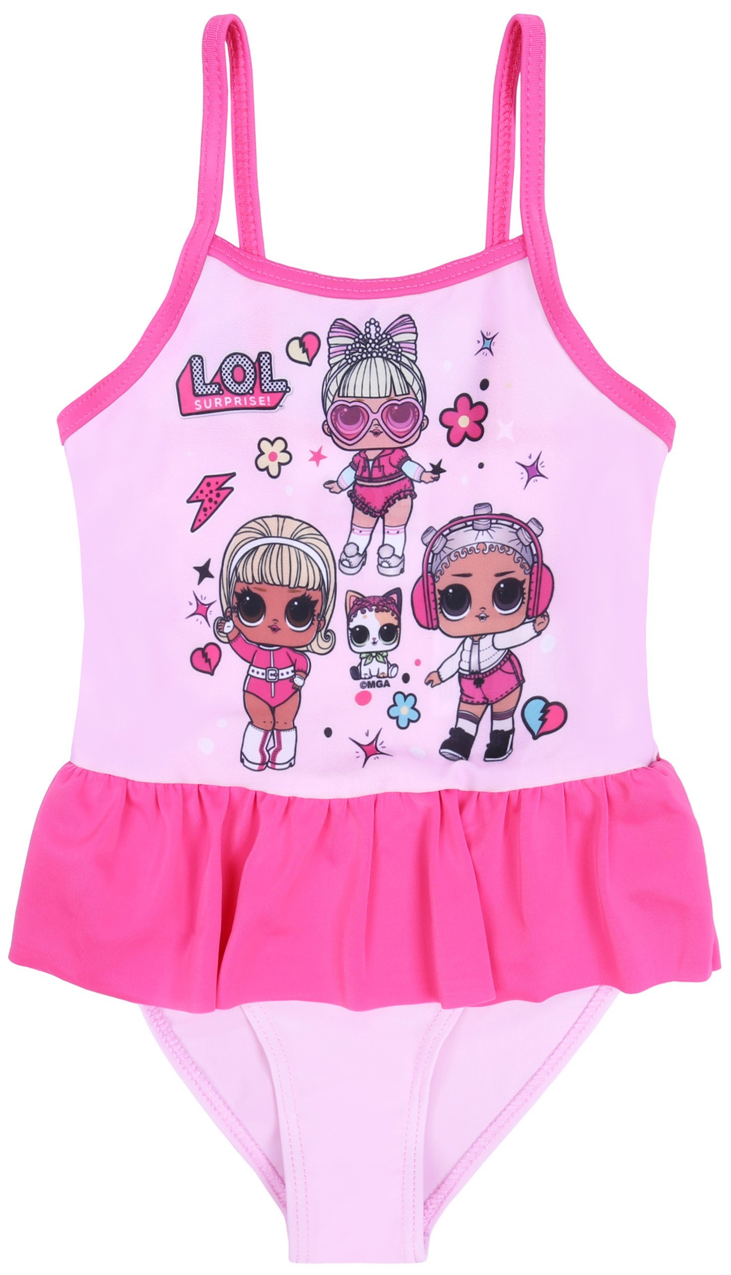 Jednoczęściowy, jasnoróżowy...