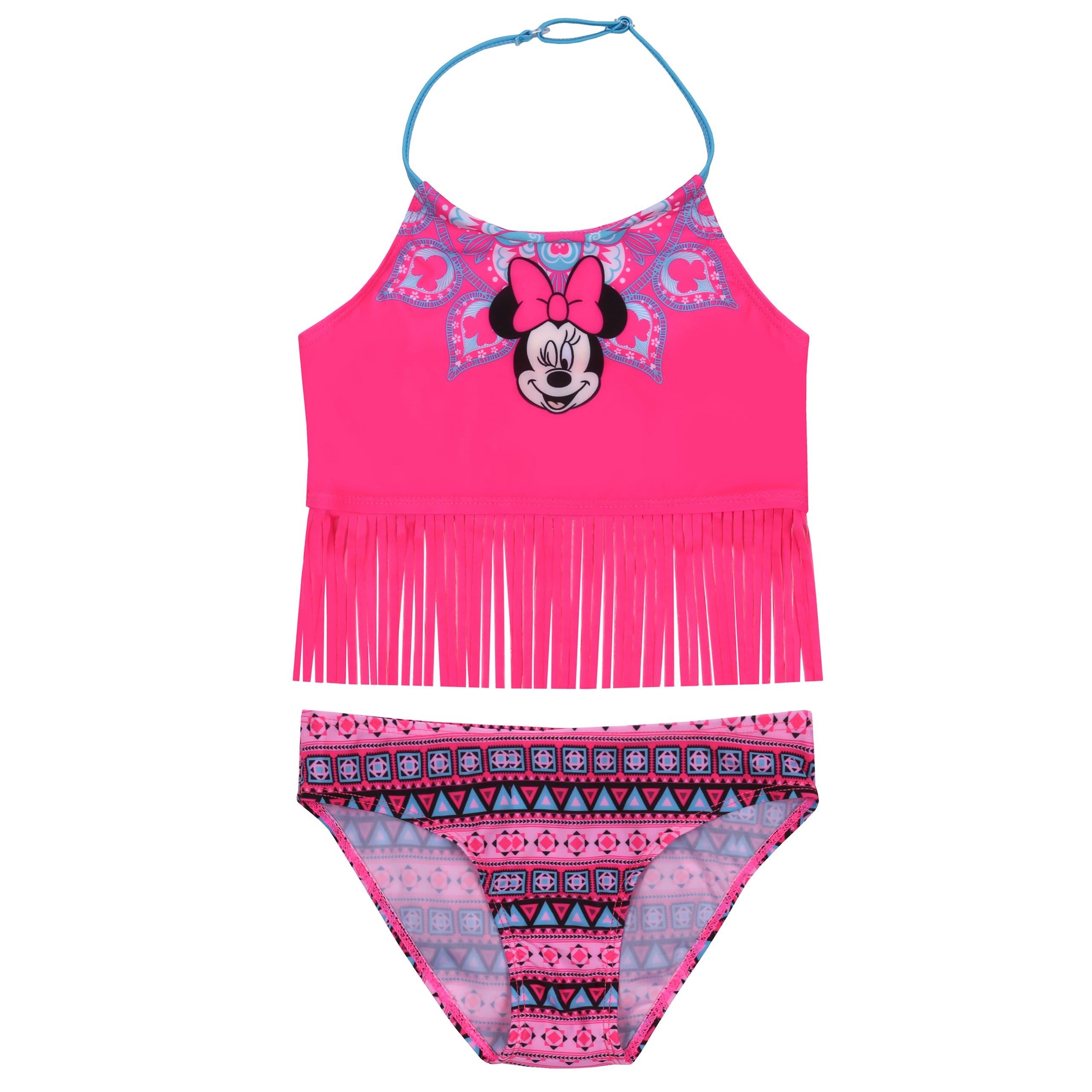 Neonowy, różowy strój...