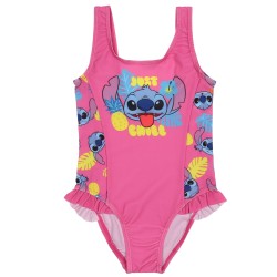 STITCH Disney Różowy, jednoczęściowy strój kąpielowy dziewczęcy