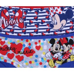 2x Granatowo-czerwone majtki/szorty dla dziewczynek Myszka Minnie DISNEY