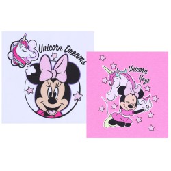 DISNEY Myszka Minnie Unicorn Piżama różowo-biała OEKO-TEX STANDARD- 2 pary