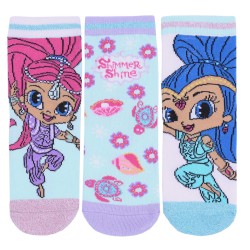 3x Dziewczęce skarpetki Shimmer Shine