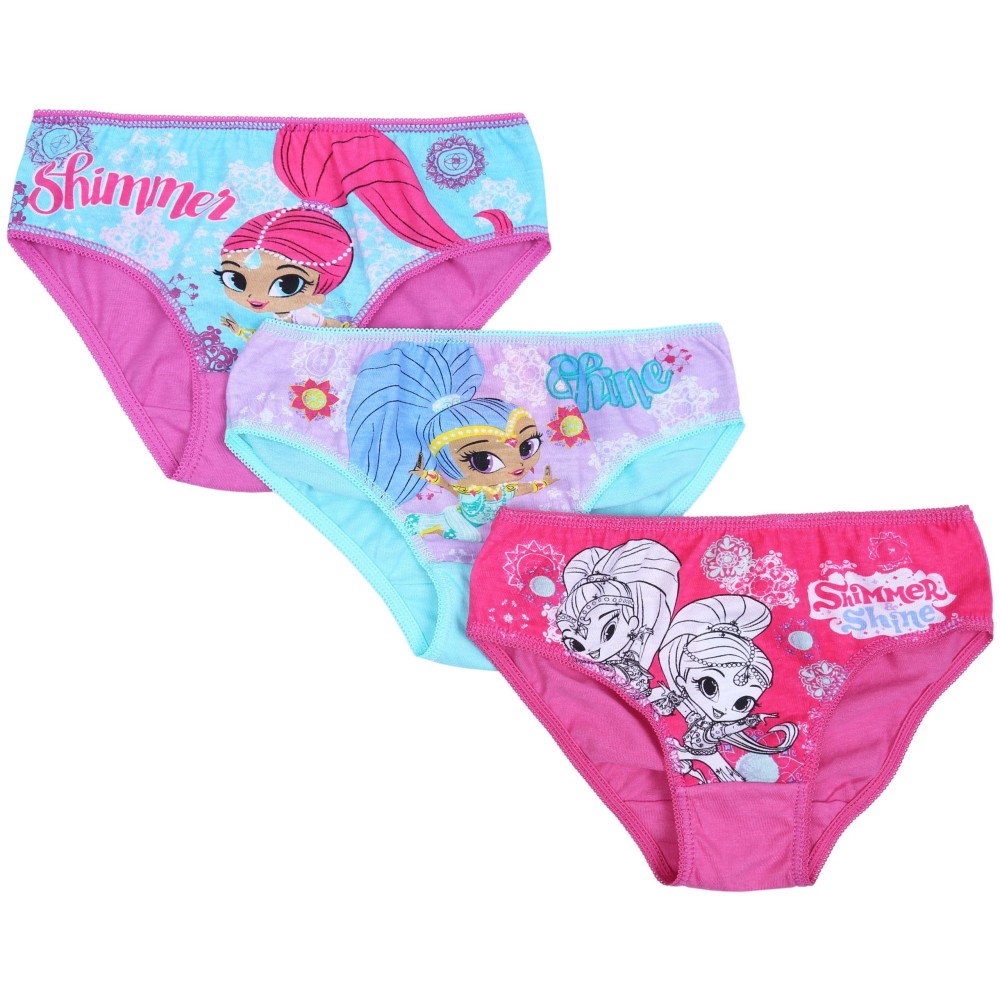 Shimmer&Shine Figi dziewczęce - 3 pary